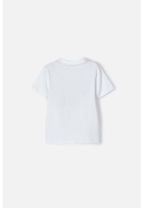 Camiseta De Jurassic World Blanca Manga Corta Para Niño 2T A 5T 5T