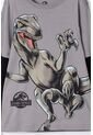 Camiseta De Jurassic World Gris Y Negra Doble Manga Para Niño 8 de Universal