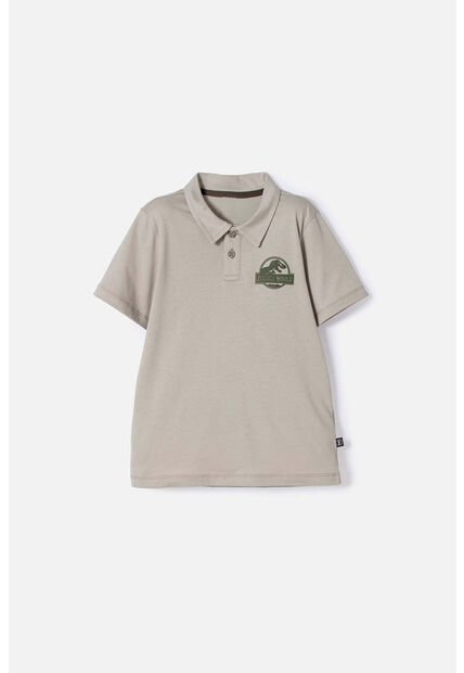 Camiseta Tipo Polo De Jurassic World Verde Para Niño 10