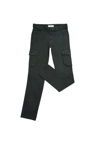 PANTALON UNPLUGGEED HOMBRE 58434C VERDE MILITAR Talla 34