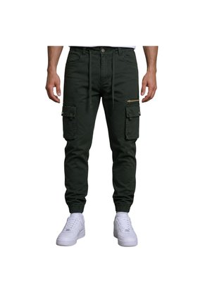 PANTALON UNPLUGGEED HOMBRE 56288R VERDE MILITAR Talla 38
