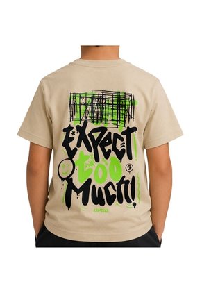 CAMISETA UNPLUGGEED NIÑO 77084 CAQUI Talla 10