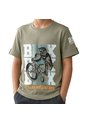 CAMISETA UNPLUGGEED NIÑO 77057 VERDE OLIVA Talla 10 de Unpluggeed
