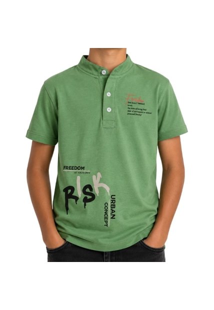 CAMISETA UNPLUGGEED NIÑO 70444 VERDE Talla 12