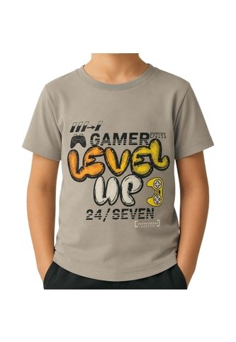 CAMISETA UNPLUGGEED NIÑO 77053 CAQUI Talla 16 Unpluggeed