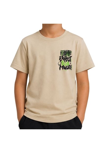 CAMISETA UNPLUGGEED NIÑO 77084 CAQUI Talla 12