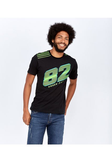 Camisetas Negro Unser 823951