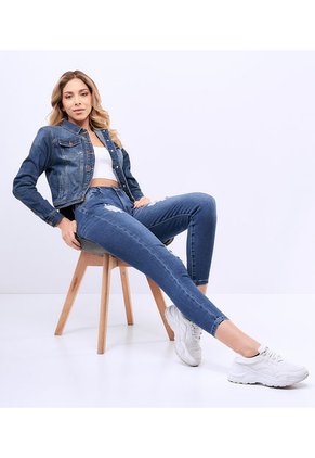 Jean Slim Para Mujer Con Rotos Unser