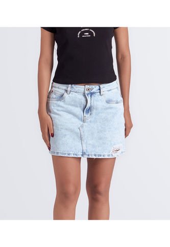 Falda Corta Con Proceso Y Bolsillos Unser Unser