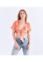 Blusa Para Mujer Estampada Con Tiras Para Anudar Unser de Unser