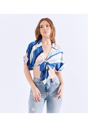 Blusa Para Mujer Corta Para Anudar Unser