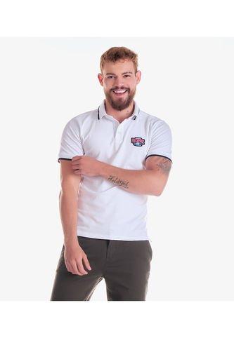 Polo Slim Bordado Para Hombre Unser Unser