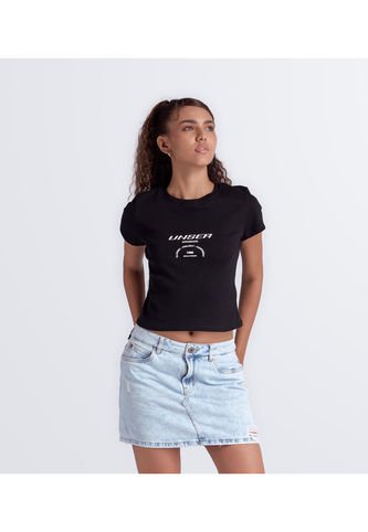 Camiseta   Cuello Redondo Manga Corta Con Estampado Unser Unser