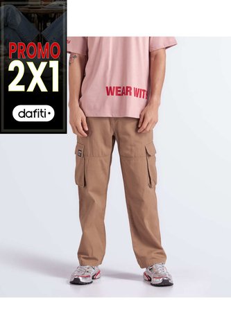 Pantalon Para Hombre Tipo Cargo Unicolor Unser Unser