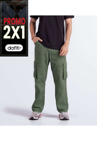 Pantalon Para Hombre Tipo Cargo Unicolor Unser Unser