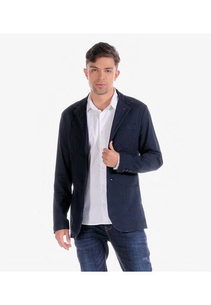 Blazer Para Hombre Unicolor Unser