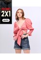 Blusa Para Mujer Corta Con Tiras Para Anudar Unser de Unser