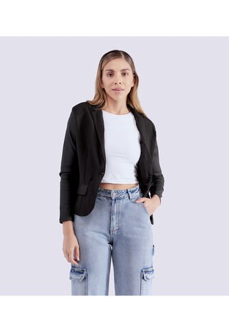 Blazer Unicolor Para Mujer Unser Unser
