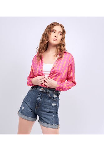Blusa Para Mujer Camisera Manga Larga Unser Unser