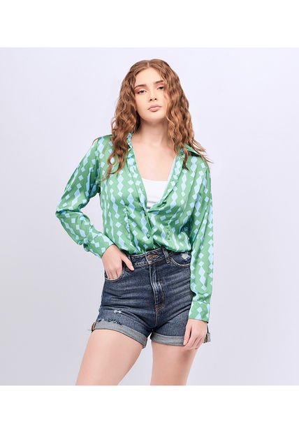 Blusa Para Mujer Camisera Manga Larga Unser