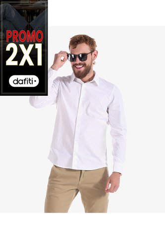 Camisa Unicolor Sin Bolsillos Para Hombre Unser Unser
