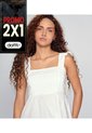 Blusa Unicolor En Tiras Con Alforzas Unser de Unser