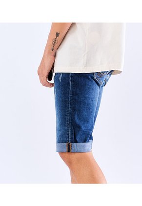 Bermuda En Indigo Con Proceso Oscuro Unser