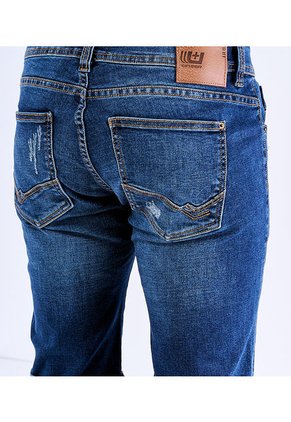 Bermuda En Indigo Con Proceso Oscuro Unser