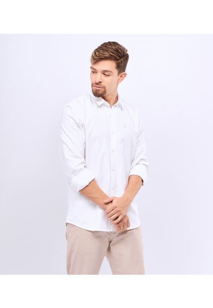 Camisa Para Hombre Slim Manga Larga Unser