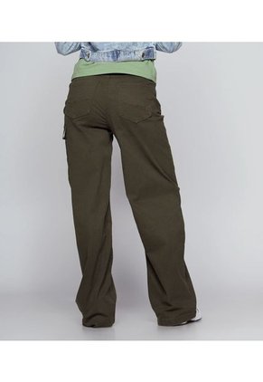Pantalon Tipo Cargo Con Bolsillos Para Mujer Unser