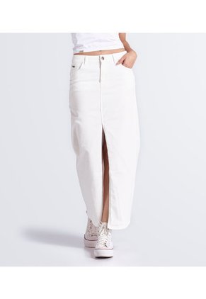 Falda Para Mujer Larga Con Abertura Y Bolsillos Unser