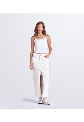 Falda Para Mujer Larga Con Abertura Y Bolsillos Unser