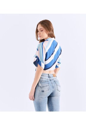 Blusa Para Mujer Corta Para Anudar Unser