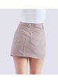 Falda Para Mujer Corta En Drill Y Botonera Unser de Unser