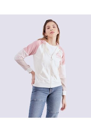 Buzo Para Mujer Combinado Con Capota Y Cremallera Unser