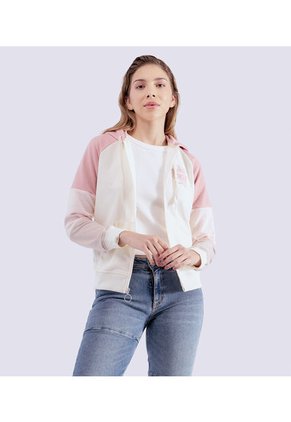 Buzo Para Mujer Combinado Con Capota Y Cremallera Unser