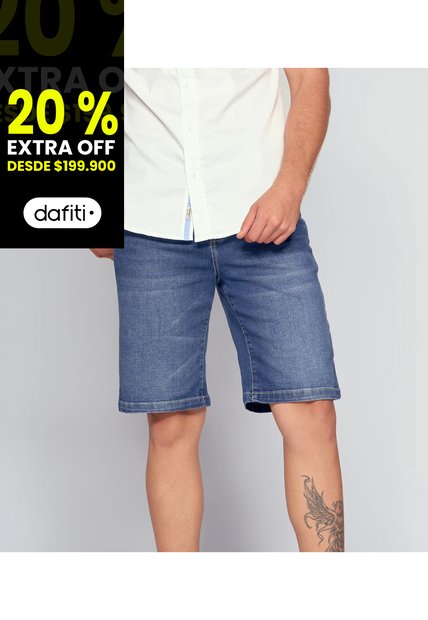 Bermuda Con Proceso Medio  Para Hombre  Unser