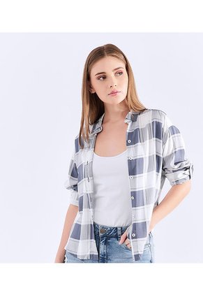 Camisa De Cuadros Para Mujer Unser