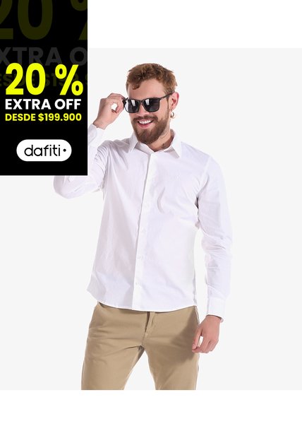 Camisa Unicolor Sin Bolsillos Para Hombre Unser