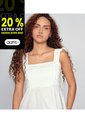 Blusa Unicolor En Tiras Con Alforzas Unser de Unser