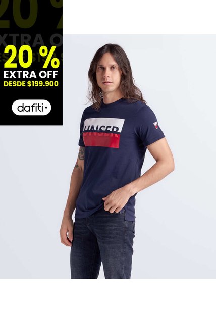 Camiseta Para Hombre Slim Unser