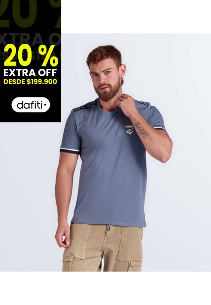 Camiseta Comfort Unicolor Estampado Unser