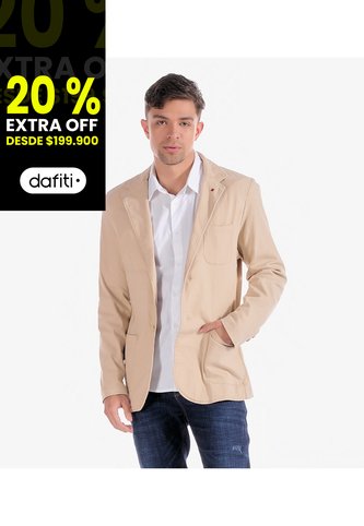 Blazer Para Hombre Unicolor Unser Unser
