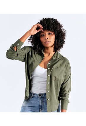 Camisa En Lino Para Mujer Oversize Unser