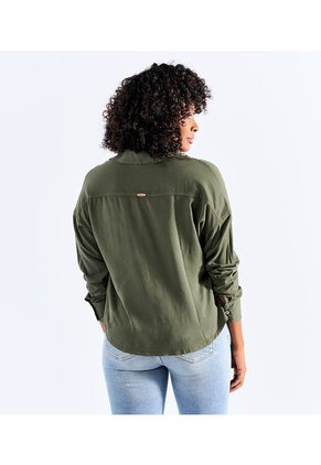Camisa En Lino Para Mujer Oversize Unser