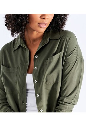 Camisa En Lino Para Mujer Oversize Unser