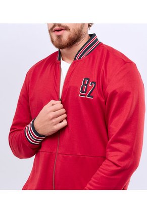 Buzo Para Hombre Unicolor Con Cremallera En Delantero Unser