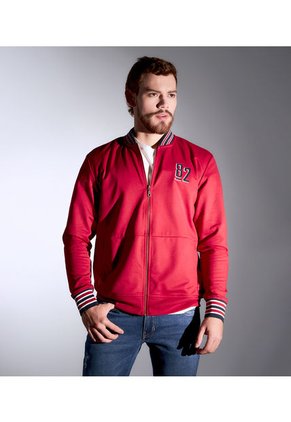 Buzo Para Hombre Unicolor Con Cremallera En Delantero Unser