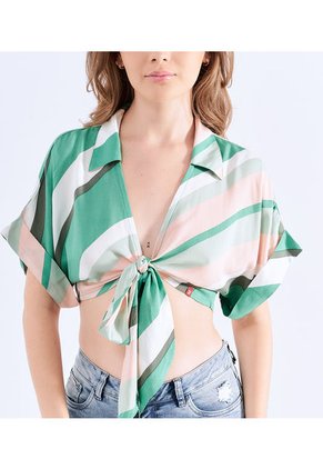 Blusa Para Mujer Corta Para Anudar Unser