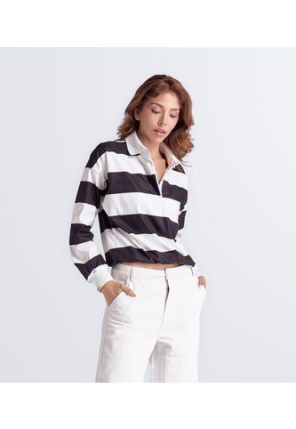 Polo Para Mujer Manga Larga Con Rayas  Unser Unser
